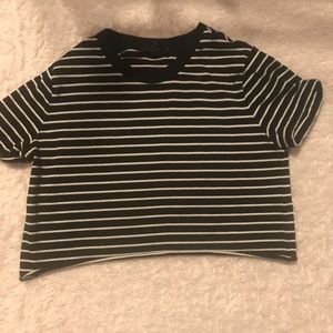 Black striped tshirt